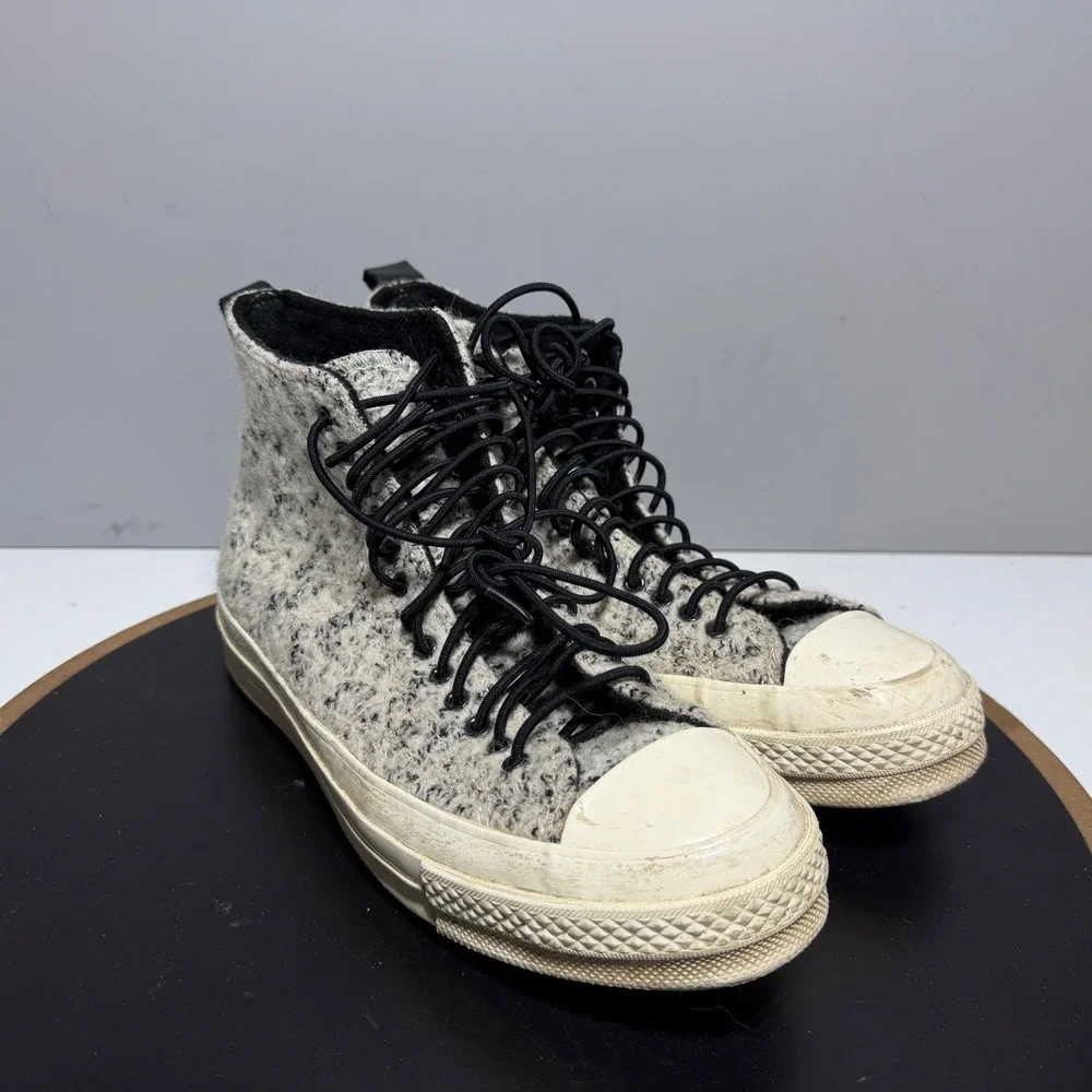 Converse Boucle Wool Chuck Taylor Hi 70' Men‎ 6 Women 8 Boucle Wool Grey White